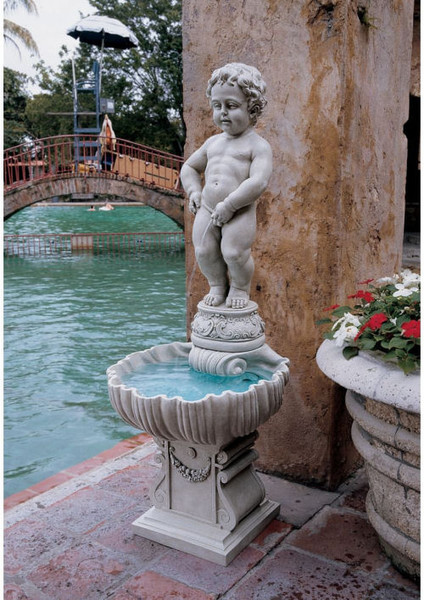 Peeing Boy of Brussels Garden Fountain Manneken Pis
